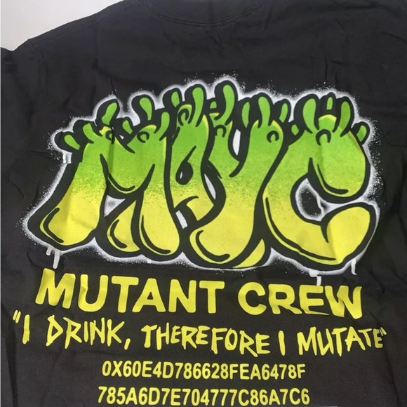 Mutant Ape Yacht Club - MAYC "Graffiti Tee" Anchor Tee - size Medium *RARE* - Picture 4 of 12